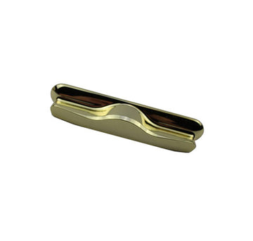 NON-KEYED OUTSIDE HANDLE FOR SLIDING VINYL DOOR - POLISHED BRASS
